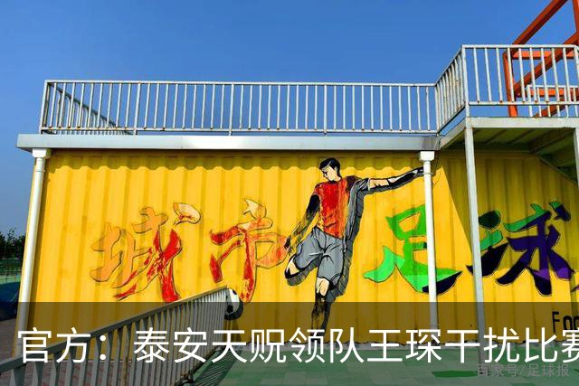官方：泰安天贶领队王琛干扰比赛，被罚禁赛1场、罚款5000元